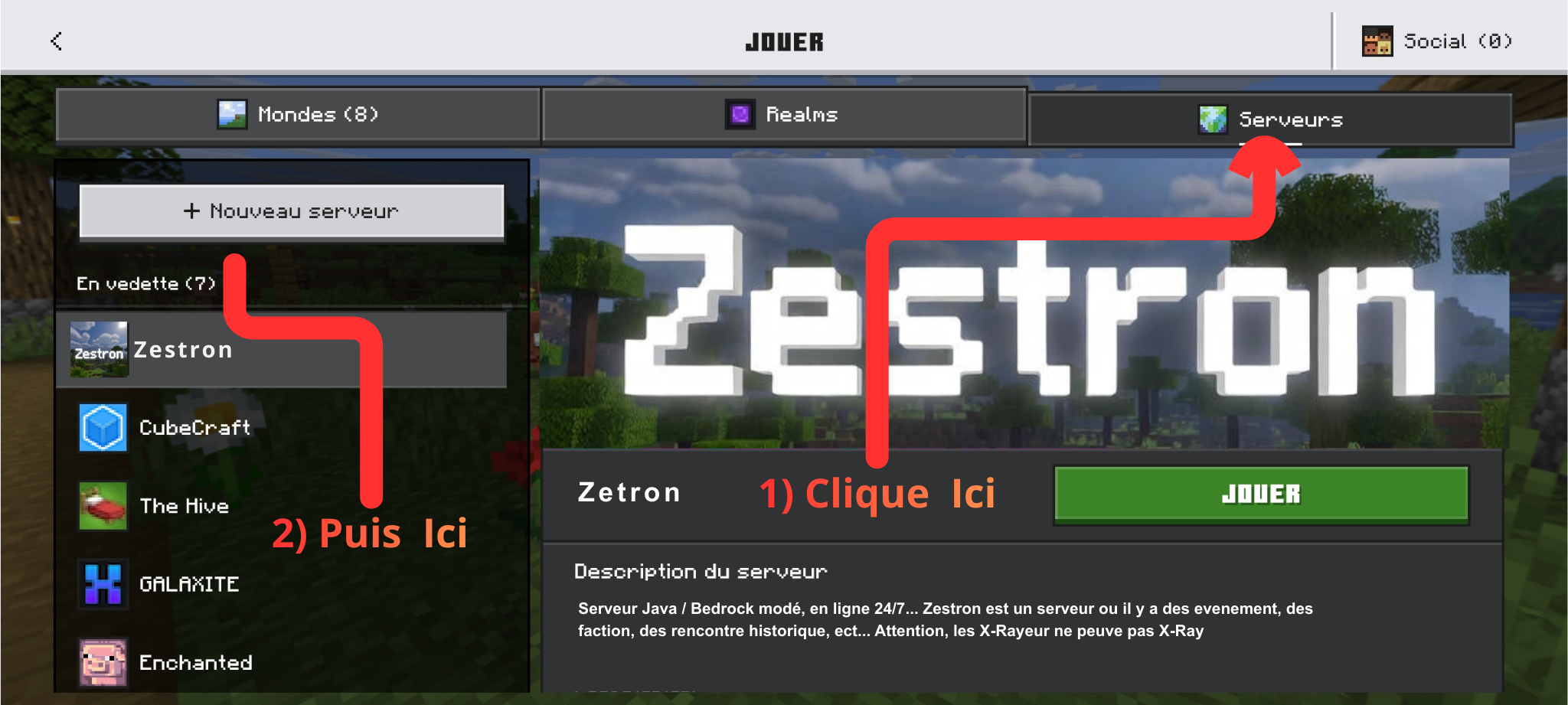 Étape 2 - Ajouter un serveur
